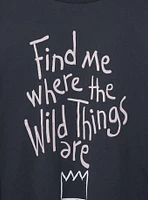 Where The Wild Things Are Relaxed Cotton Tee