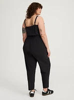 Stretch Woven Active Jumpsuit