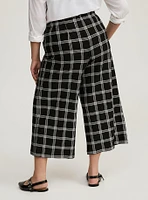 Pull-On Wide Leg Crop Pant