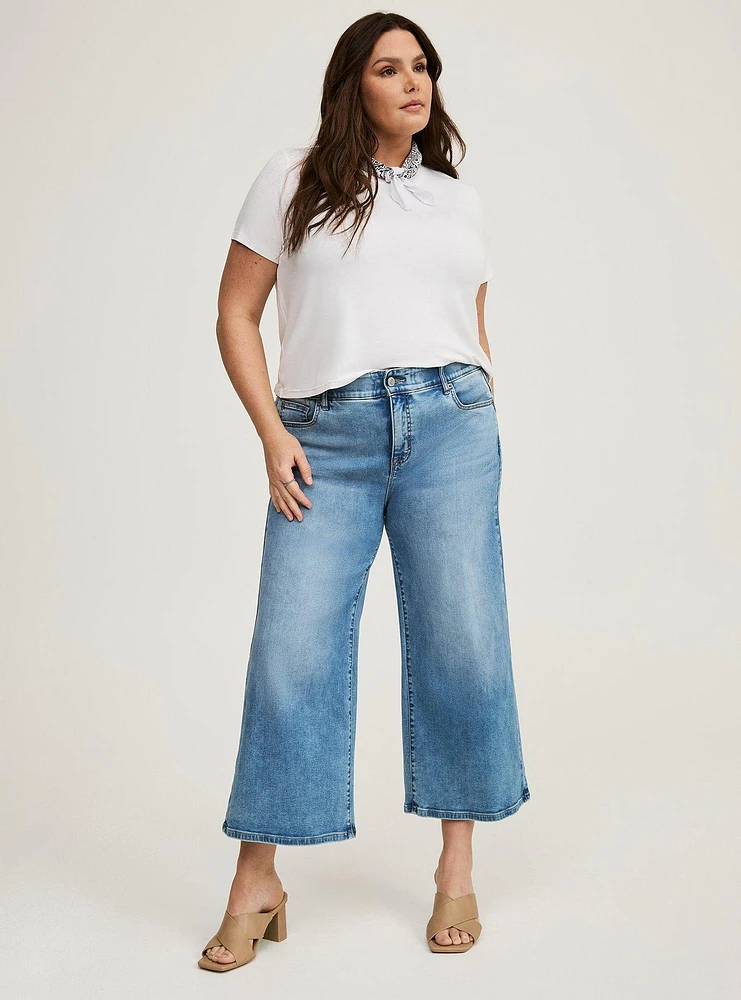 Bombshell High-Rise Wide Leg Ankle Jean