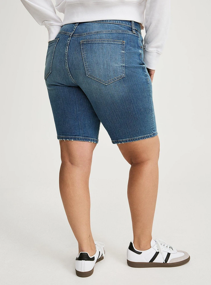 Perfect High-Rise Bermuda Jean Short