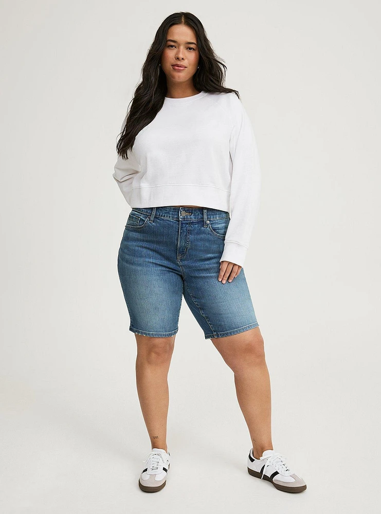 Perfect High-Rise Bermuda Jean Short