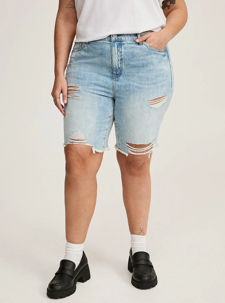 Perfect Bermuda High-Rise Denim Short