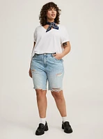 Perfect Bermuda High-Rise Denim Short