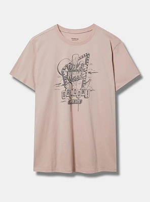 Wild Saloon Relaxed Fit Crew Heritage Jersey Tee