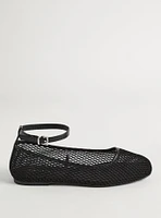 Mesh Ankle Strap Flat (WW