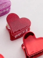 Mini Heart Hair Clips