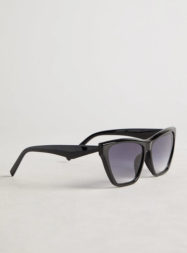 Cat Eye Smoke Lens Sunglasses