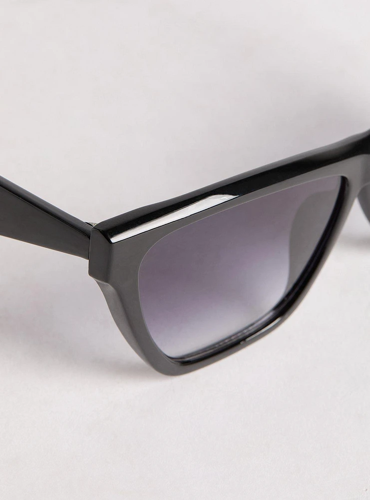 Cat Eye Smoke Lens Sunglasses