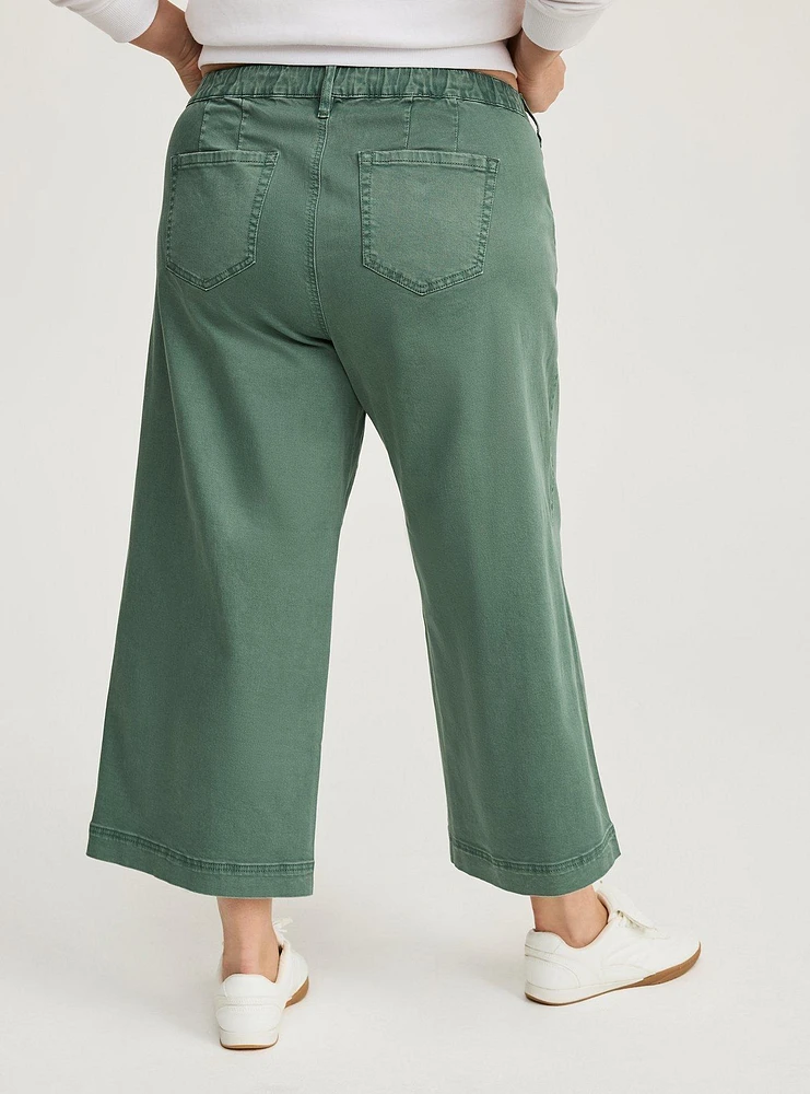 Weekend Wide Leg Ankle Crop Pants