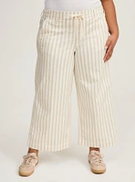 Pull-On Weekend Wide Leg Mid-Rise Crop