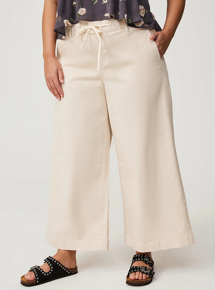 Weekend Wide Leg Ankle Crop Pants