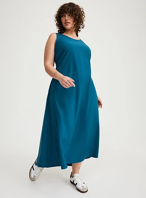 Stretch Woven Maxi Active Dress