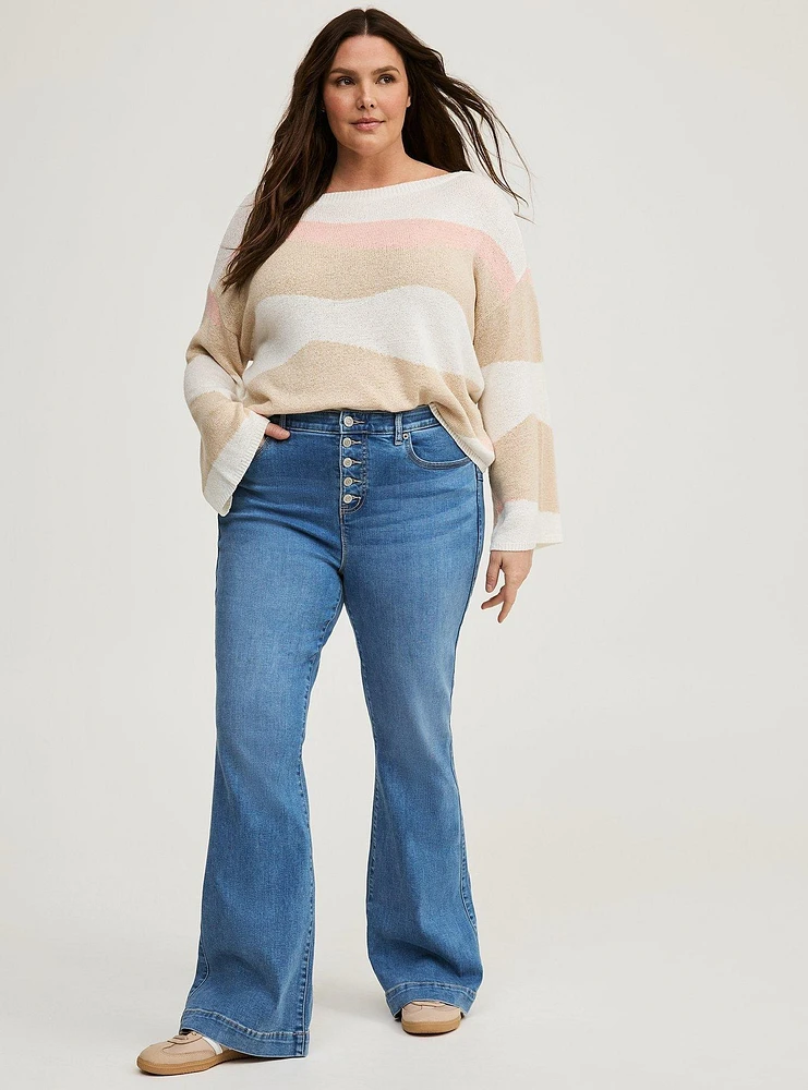 Boat Neck Pullover Sweater