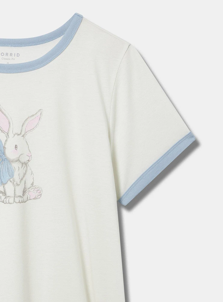 Bunny Classic Signature Jersey Ringer Tee