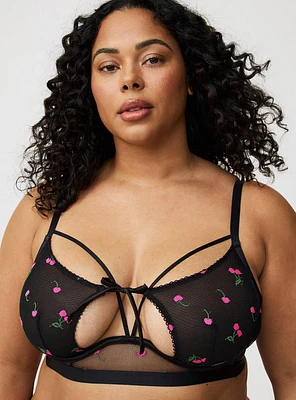 Cherry Lace Underwire Bra