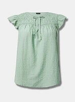 Smocked Yoke Top