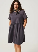 Mini Eyelet Yoke Dress