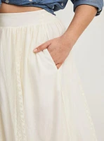 Maxi Swiss Dot Mesh Lace Skirt