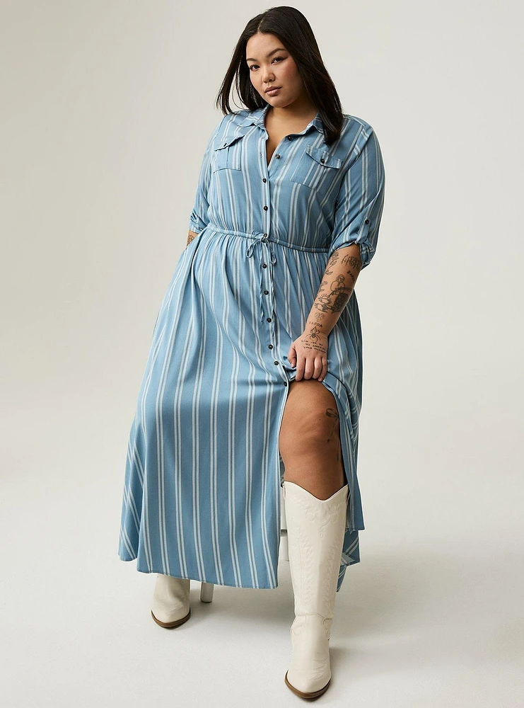 Maxi Challis Shirtdress