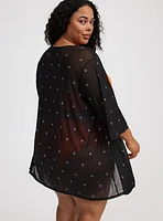 Mesh Kimono Cover-Up