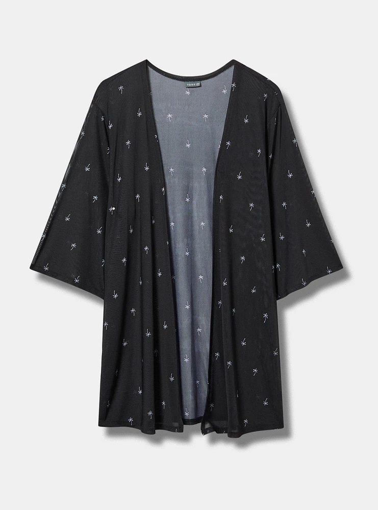 Mesh Kimono Cover-Up