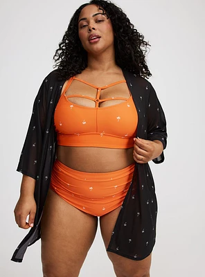 Mesh Kimono Cover-Up