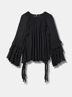 Long Sleeve Ruffle Top