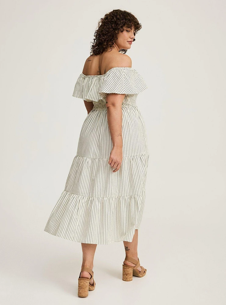 Tiered Midi Dress