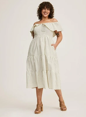 Tiered Midi Dress