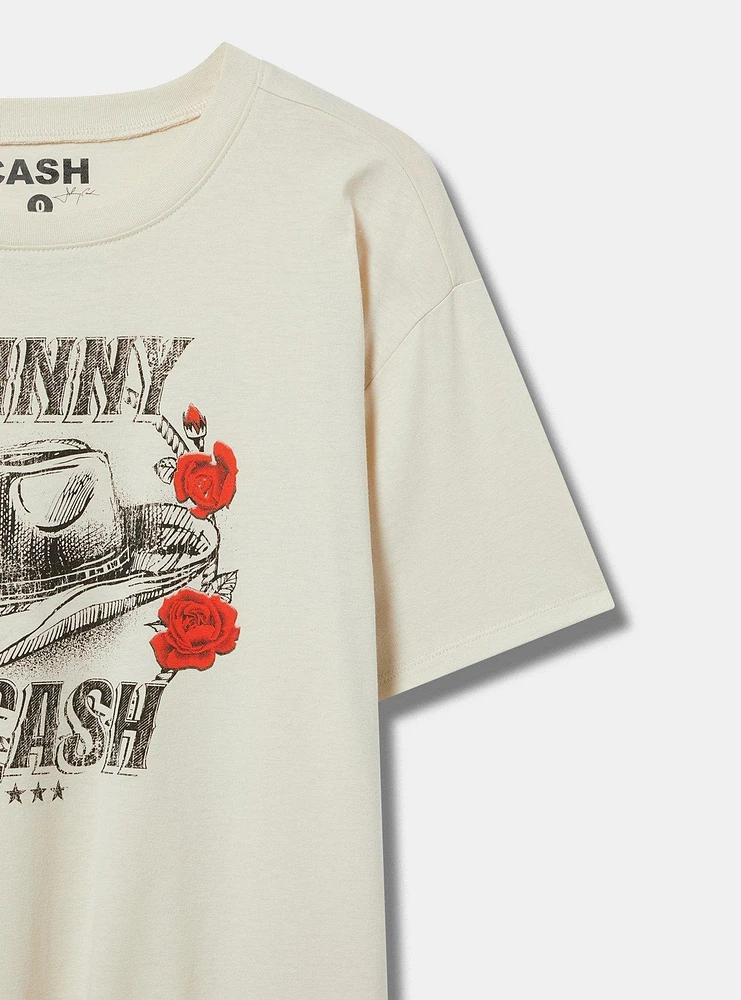 Johnny Cash Relaxed Cotton Crew Tee