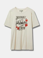 Johnny Cash Relaxed Cotton Crew Tee