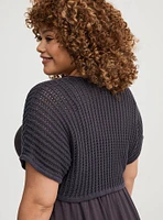 Open Stitch Bolero Shrug