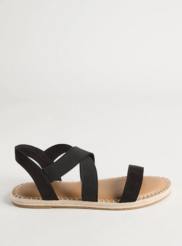 Stretch Band Espadrille Gladiator Sandal (WW