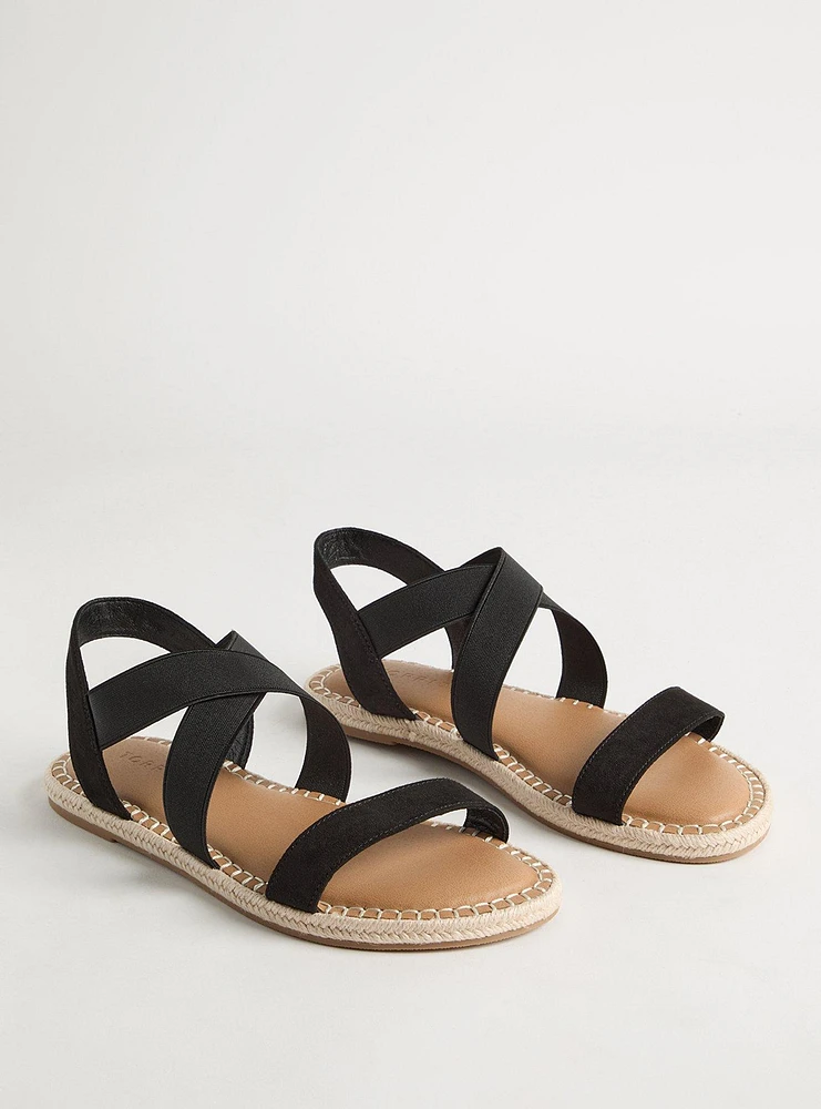 Stretch Band Espadrille Gladiator Sandal (WW