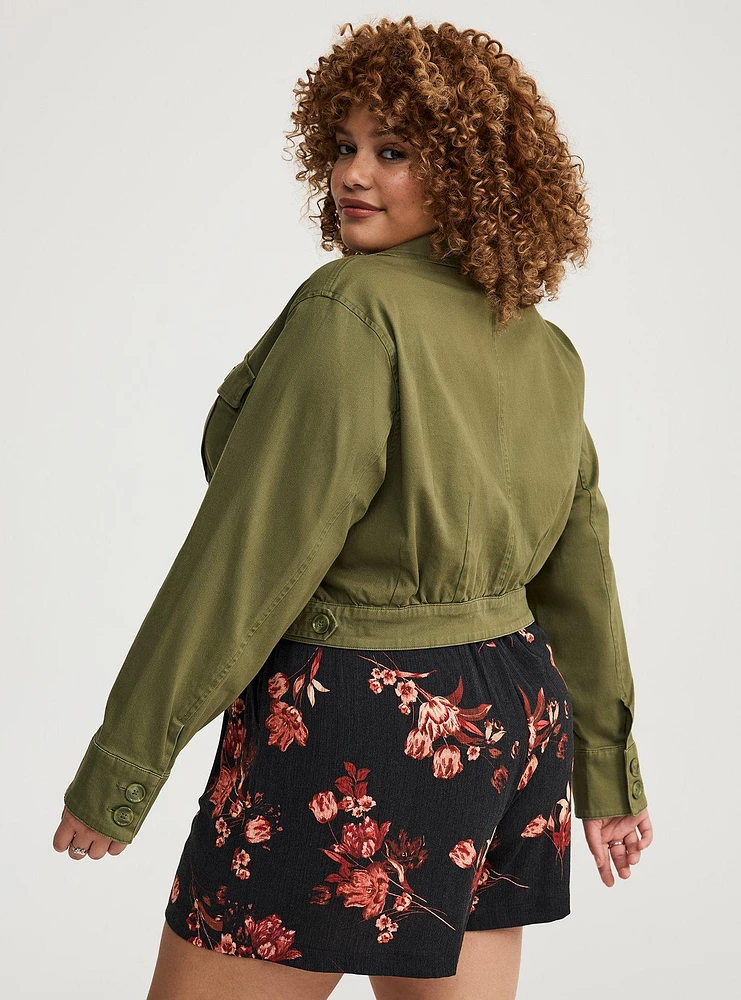 LT WT TWILL SAFARI JACKET