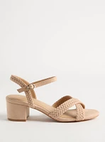 Braided Block Heel Sandal (WW