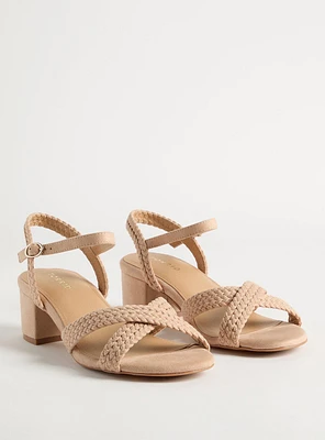 Braided Block Heel Sandal (WW