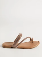 Embellished Toe Loop Sandal (WW