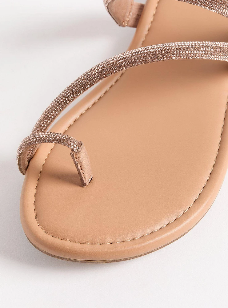 Embellished Toe Loop Sandal (WW