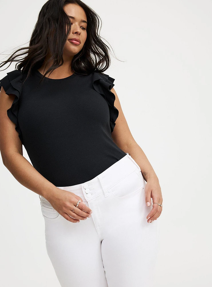Double Flutter Sleeve Top