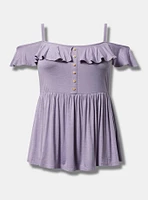 Off-Shoulder Babydoll Top