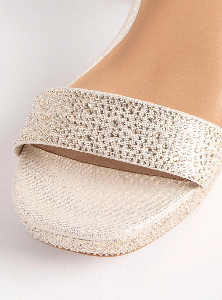 Embellished Platform Sandal