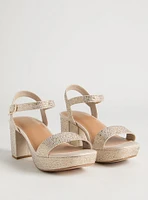 Embellished Platform Sandal