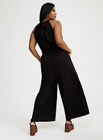 Sleeveless High Neck Jumpsuit