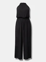 Sleeveless High Neck Jumpsuit