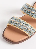 Embellished Double Band Slide