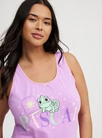 Tangled Pascal Lace Trim Sleep Tank
