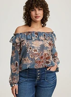 Off-Shoulder Ruffle Top