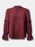 Ruffle Long Sleeve Blouse